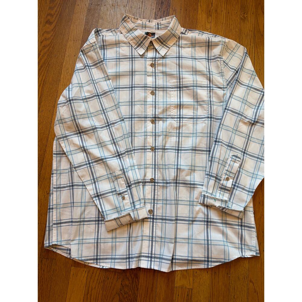 Ridgecut Plaid Button Down Shirt XL Long Sleeve Workwear Casual Mens